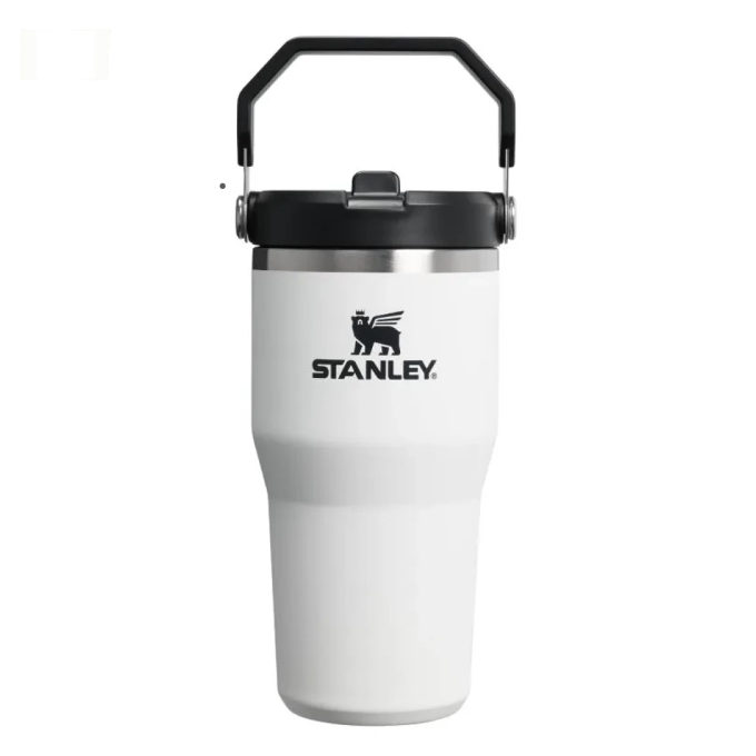 Термокружка Stanley IceFlow 2,0, 0,59 л, белая с черным (10-13318-0005)